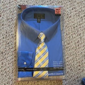 New Alexander Julian 3XLT Men’s Dress Shirt/Tie